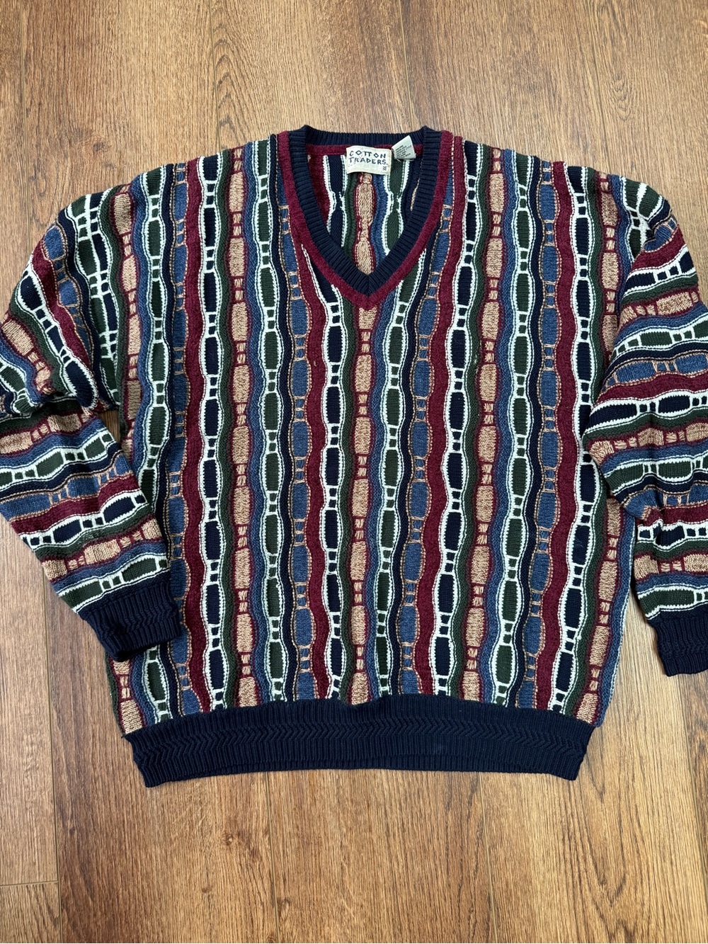 Vintage Cotton Traders Coogi style sweater